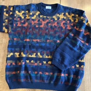 Zanella men’s sweater, vintage 90s